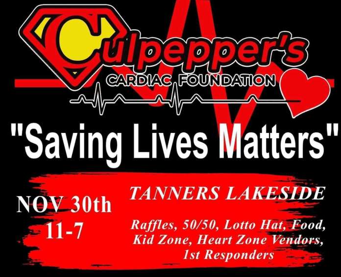 Have a Heart! Save a Heart! At Saving Lives Matter this Saturday at Tanner’s Lakeside