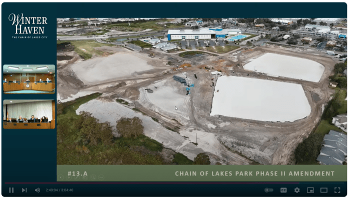 Guaranteed Maximum Price of Chain of Lakes Park Phase II Construction Set at $24 Million