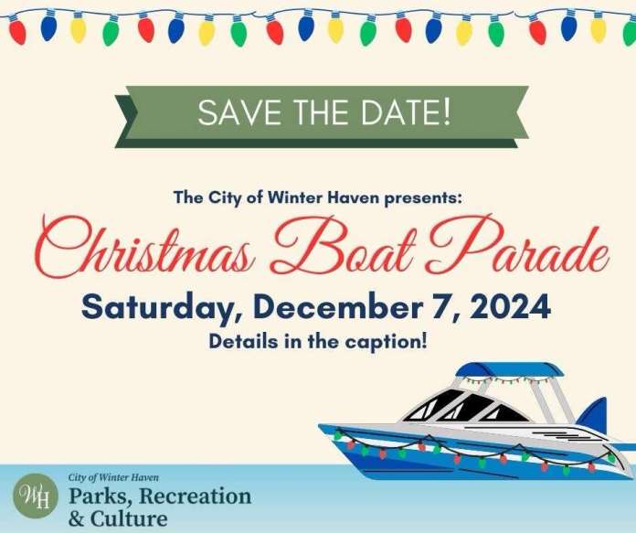 City of Winter Haven’s Christmas Boat Parade December 7