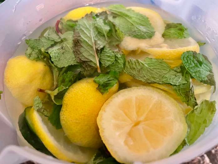 Cooking on the Ridge: Lemon Cucumber Mint Ginger Detox Water