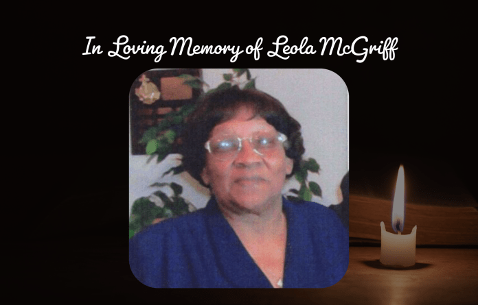 In Loving Memory of Leola McGriff of Winter Haven