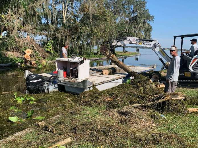 Lake Region Lakes Management District Cleans Lake Canal in Winter Haven