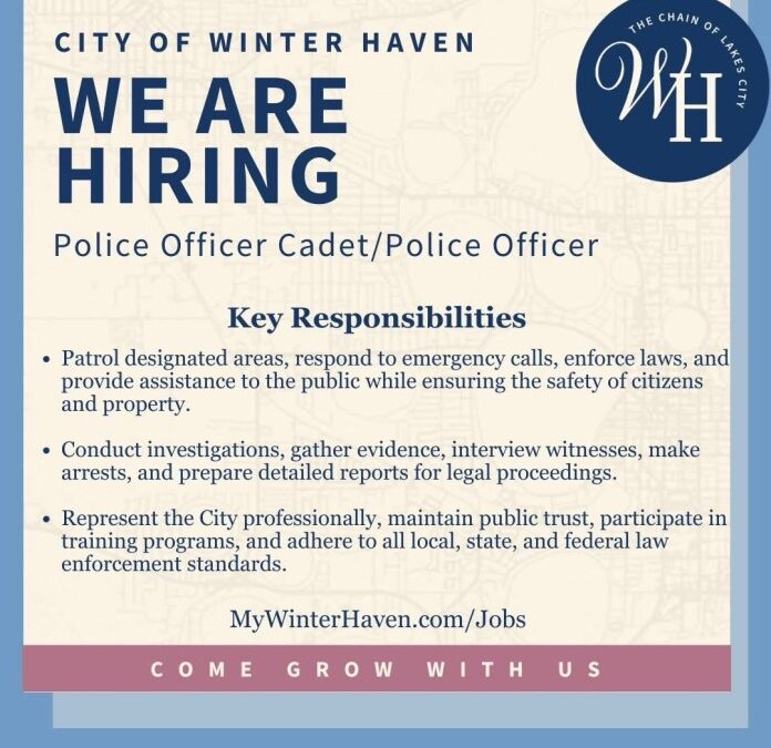 City of Winter Haven Hiring For Police Officer Position