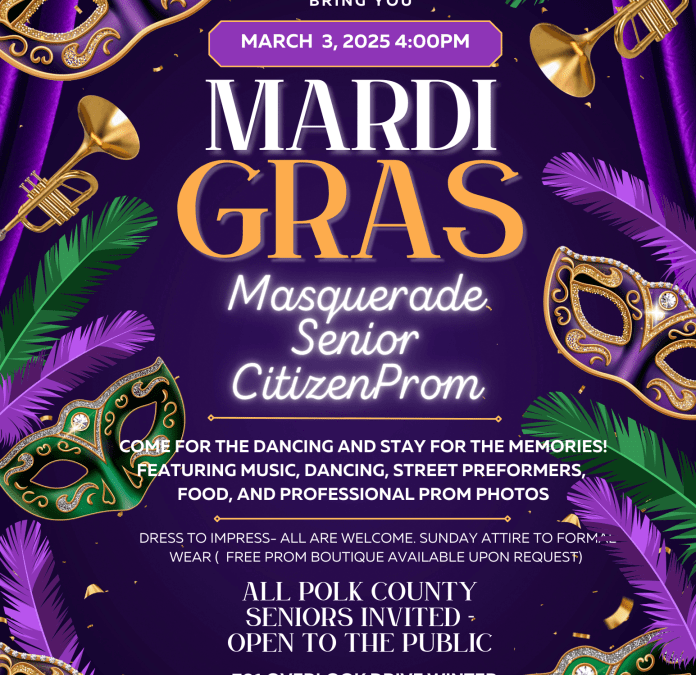 Mardi Gras Masquerade Senior Citizen Prom