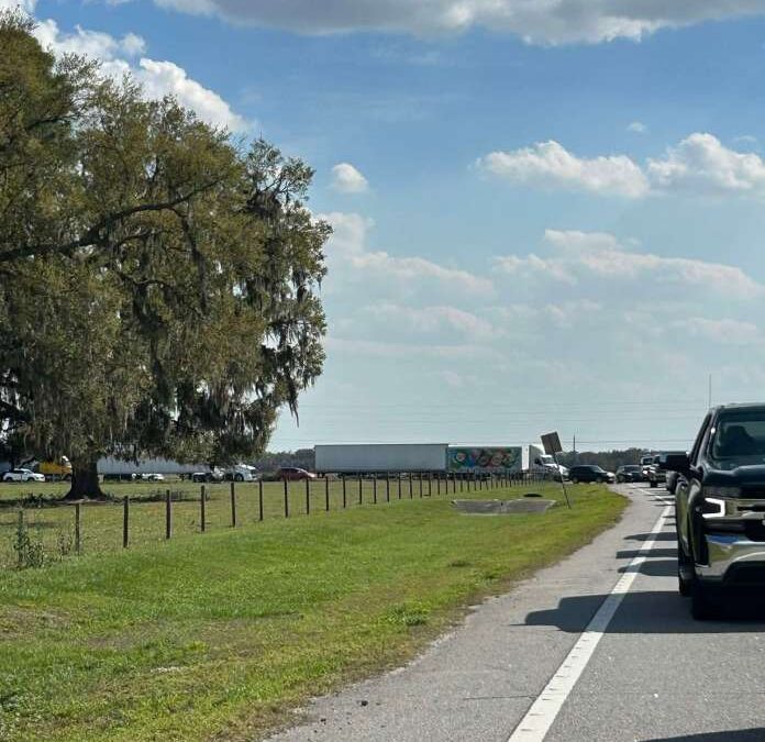 Vehicle Crash on Hwy 60 in Bartow Temporarily Shuts Down Road