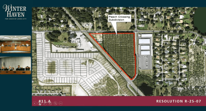 Improvements to Peach Crossings Subdivision Infrastructure Approved by City of Winter Haven